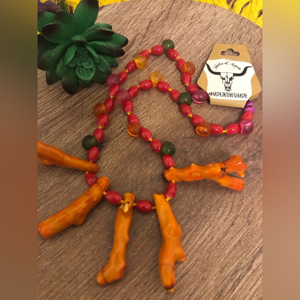 Coral Necklace handmade